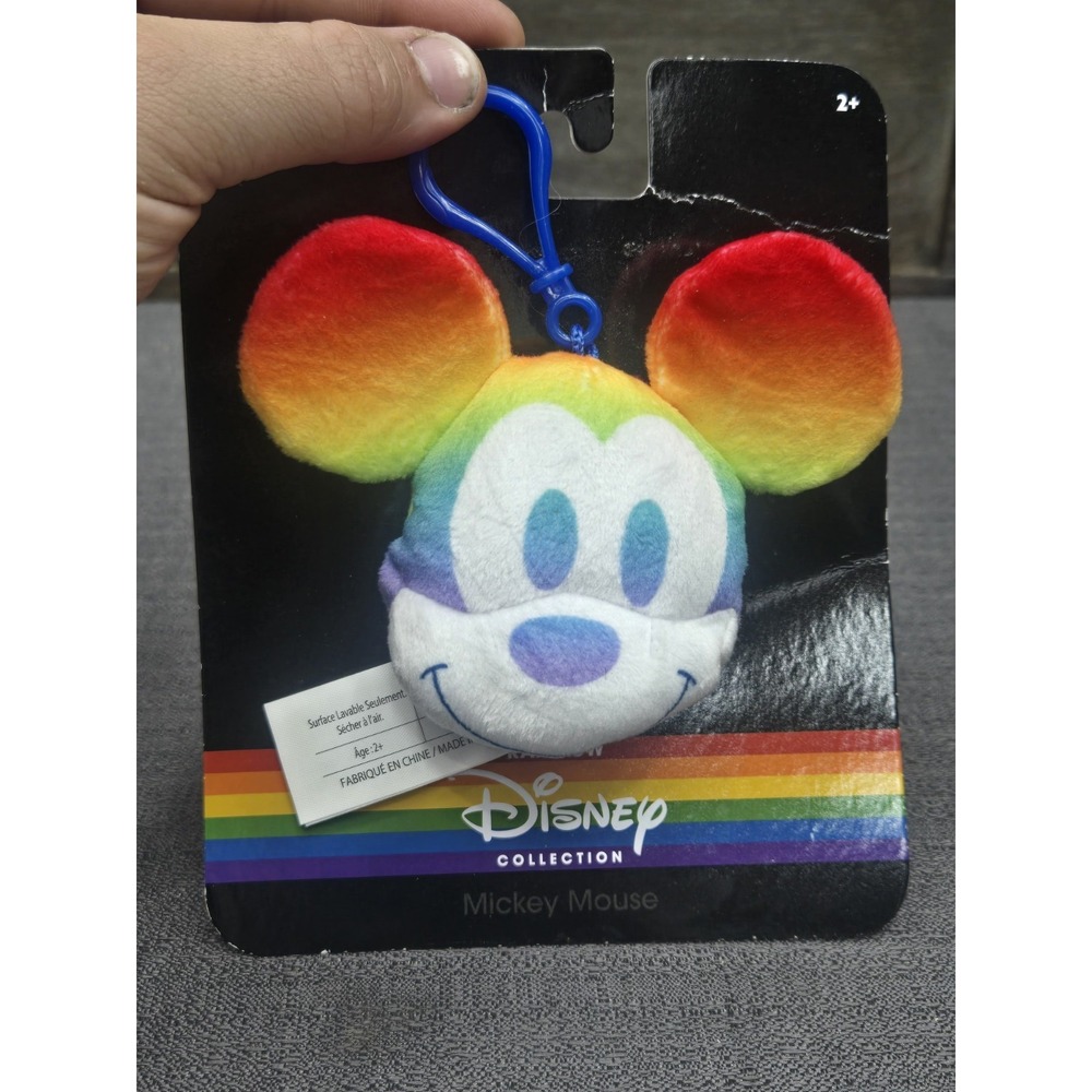 DIsney mickeY mouse Pluah Clip On Pride Collection 2022